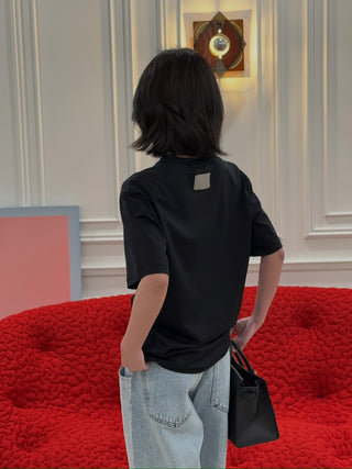 AYA MUSE - Boxy T-shirt in Black