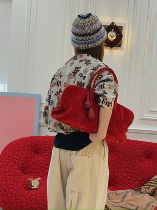 MARTINE ROSE Shockcord Brand-Print Short-Sleeves Relaxed-Fit Woven Shirt