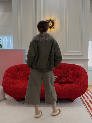 THE MANNEI - Cargo Trousers in Khaki