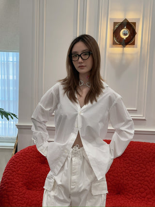 MM6 Maison Margiela V-NECK SHIRT