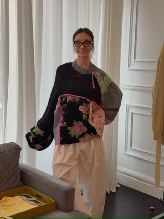 NATASHA ZINKO UPCYCLED LONG SLEEVE SWEATER
