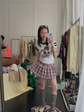 ASHLEY WILLIAMS PUPPY VARSITY T-SHIRT