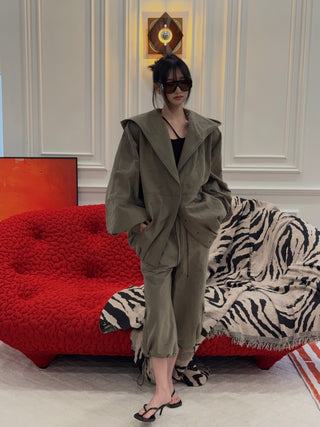 THE MANNEI - Cargo Trousers in Khaki