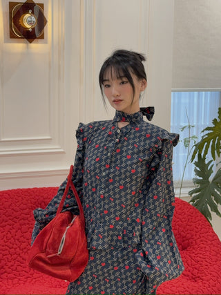 ROKH SCARF FRILL DRESS