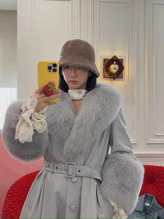 SAKS POTTS - FOXY COAT / GREY