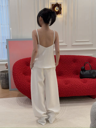 16ARLINGTON - Ivia Top in Crepe in White