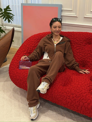 SAMI MIRO VINTAGE V CUT ZIP UP HOODIE