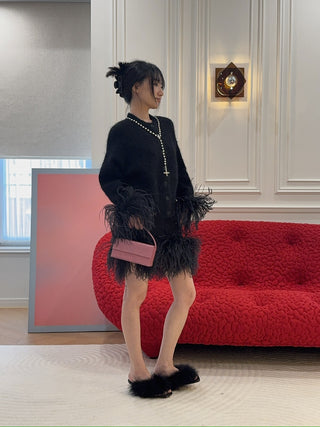 16ARLINGTON - Alena Cardigan in Mohair Knit