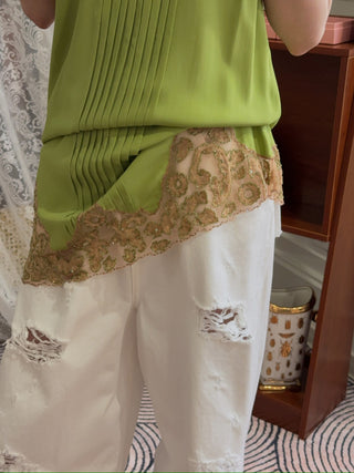BLUMARINE - CDC Embroid Dress in Green