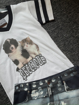 ASHLEY WILLIAMS PUPPY VARSITY T-SHIRT