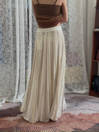 CHRISTOPHER ESBER - Entwined Ribbon Knit Skirt in White