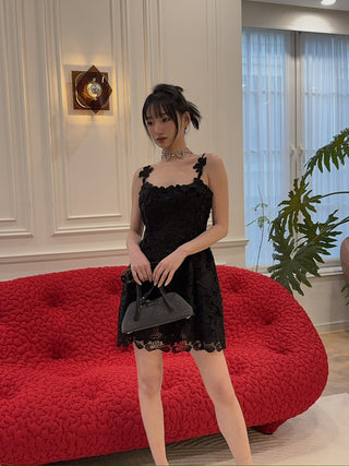 BLUMARINE - SHORT MACRAME LACE DRESS