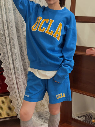 SPORTY & RICH - UCLA Ivy Crewneck in Blue