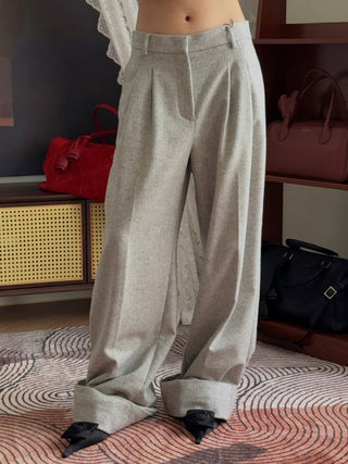 THE ANDAMANE - Nathalie Cuffed Hem Maxi Pants