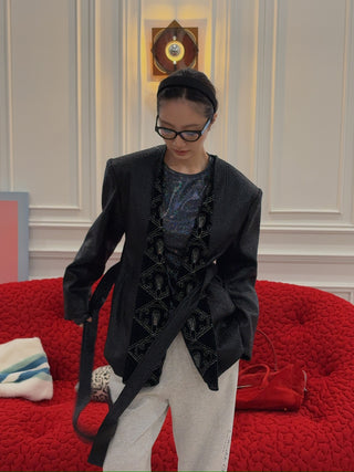 DANIELE CARLOTTA - Oversized Jacket in Black