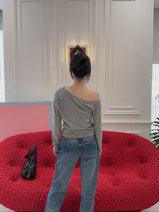 ROKH Asymmetric Neck Cardigan