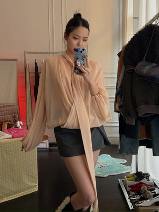 BONBOM TUCK SKIRT