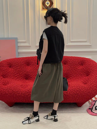 OPEN YY APPLIQUÉ CARGO VEST