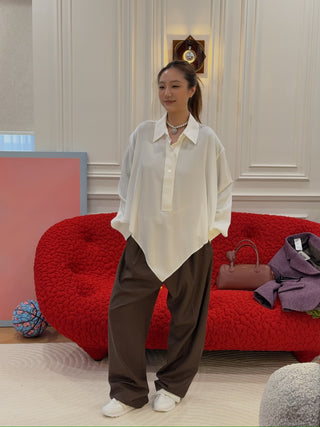 Christopher Esber - Asymmetric BANDANA SCARF SHIRT