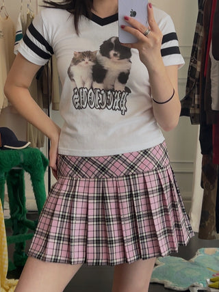 ASHLEY WILLIAMS PUPPY VARSITY T-SHIRT