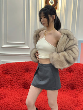 BONBOM TUCK SKIRT