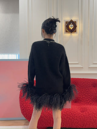 16ARLINGTON - Alena Cardigan in Mohair Knit