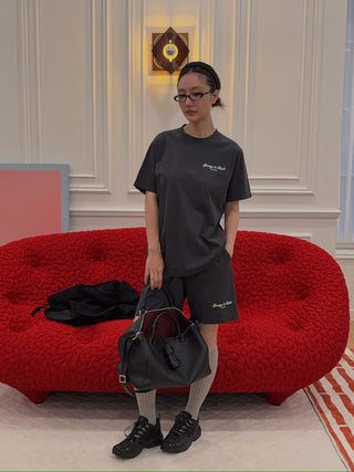SPORTY & RICH - Stallion T-Shirt in Faded Black