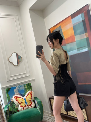 COPERNI - FOUR POCKET TAILORED MINI SHORTS / BLACK
