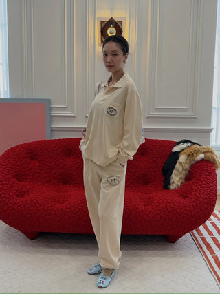 SPORTY & RICH - Riding Club Sweatpant in Cream