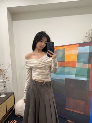 THE ANDAMANE - TRIXIE TOP - OFF SHOULDER DETAIL TOP