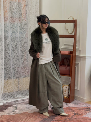 YVES SALOMON MANTEAU 119CM LIANE