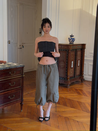 THE MANNEI - Cargo Trousers in Khaki