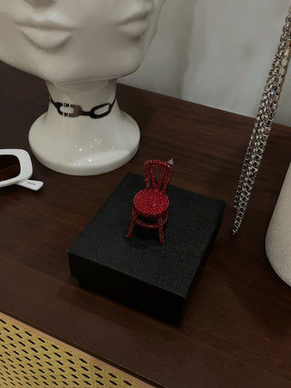 AREA NYC Crystal Chair Earring
