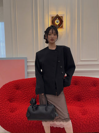 RXQUETTE - Envelope Wool Jacket in Black