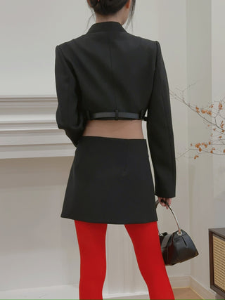 COPERNI Cropped Trompe-L’oeil Jacket