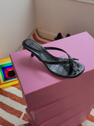 ABRA - Flip Flop Ballerina Heel in Black