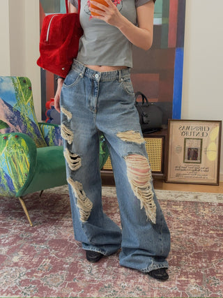 BLUMARINE - DENIM BOYFRIEND