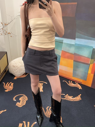CULTNAKED BUSY SKORT IN GREY