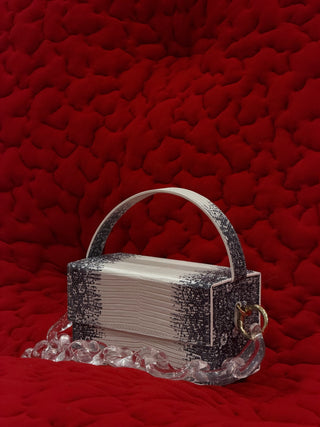 L’AFSHAR -  IDA HIMALAYAN LIZARD W / CLEAR THICK CHAIN