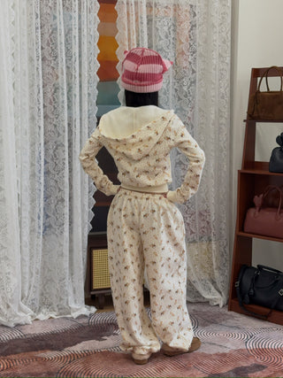 ASHLEY WILLIAMS - Shrunk Baby Hoodie  in Peach Deer