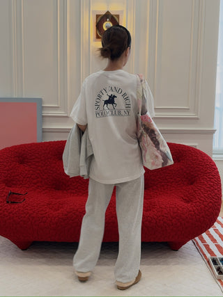 SPORTY & RICH - Polo Club T-Shirt in White