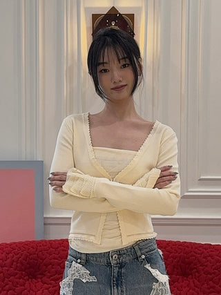 BLUMARINE KNITTED CARDIGAN