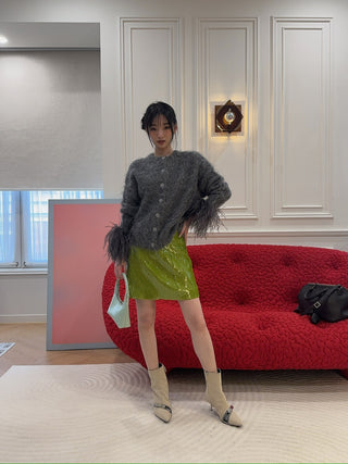 16ARLINGTON - Alena Cardigan in Mohair Knit