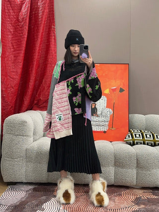 NATASHA ZINKO UPCYCLED LONG SLEEVE SWEATER