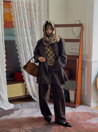 MAGDA BUTRYM - Denim Pants in Brown