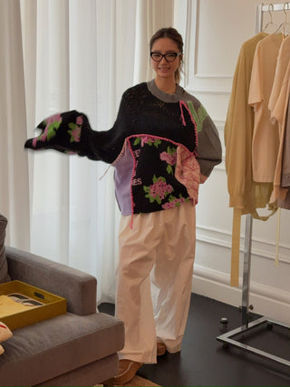 NATASHA ZINKO UPCYCLED LONG SLEEVE SWEATER