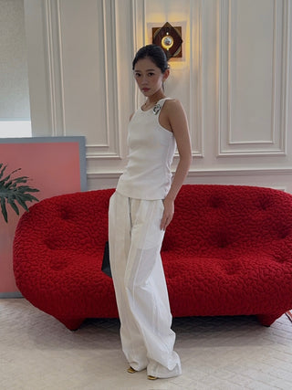 CHRISTOPHER ESBER - Multi Panelled Cotton Pant in White