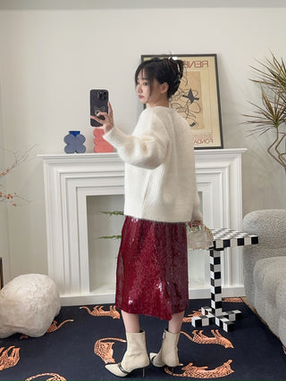 16ARLINGTON - SEPHIA KNIT JUMPER / ALPACA KNIT BIANCO