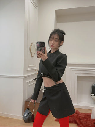COPERNI Cropped Trompe-L’oeil Jacket
