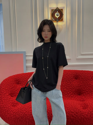 AYA MUSE - Boxy T-shirt in Black